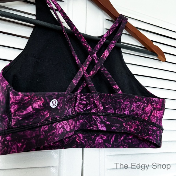 lululemon athletica | Energy Bra *High Neck Undercurrent Grapealicious Multi - Picture 4 of 6